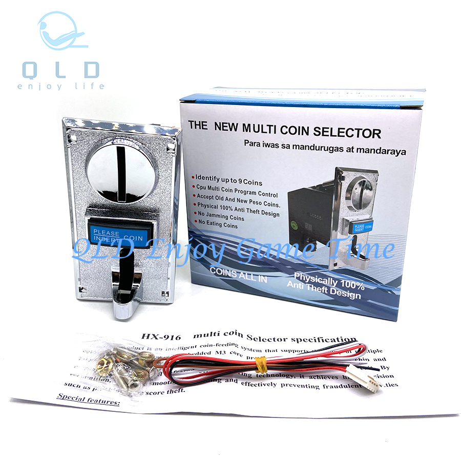 Boxing Machine Arcade - 9-Type Multi Coin Acceptor 616 Wallet