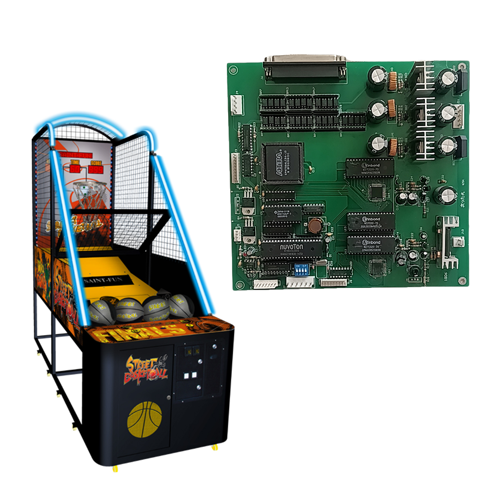 Racing Arcade Cabinet - Arcade Street Basketball Motherboard Coin Operated