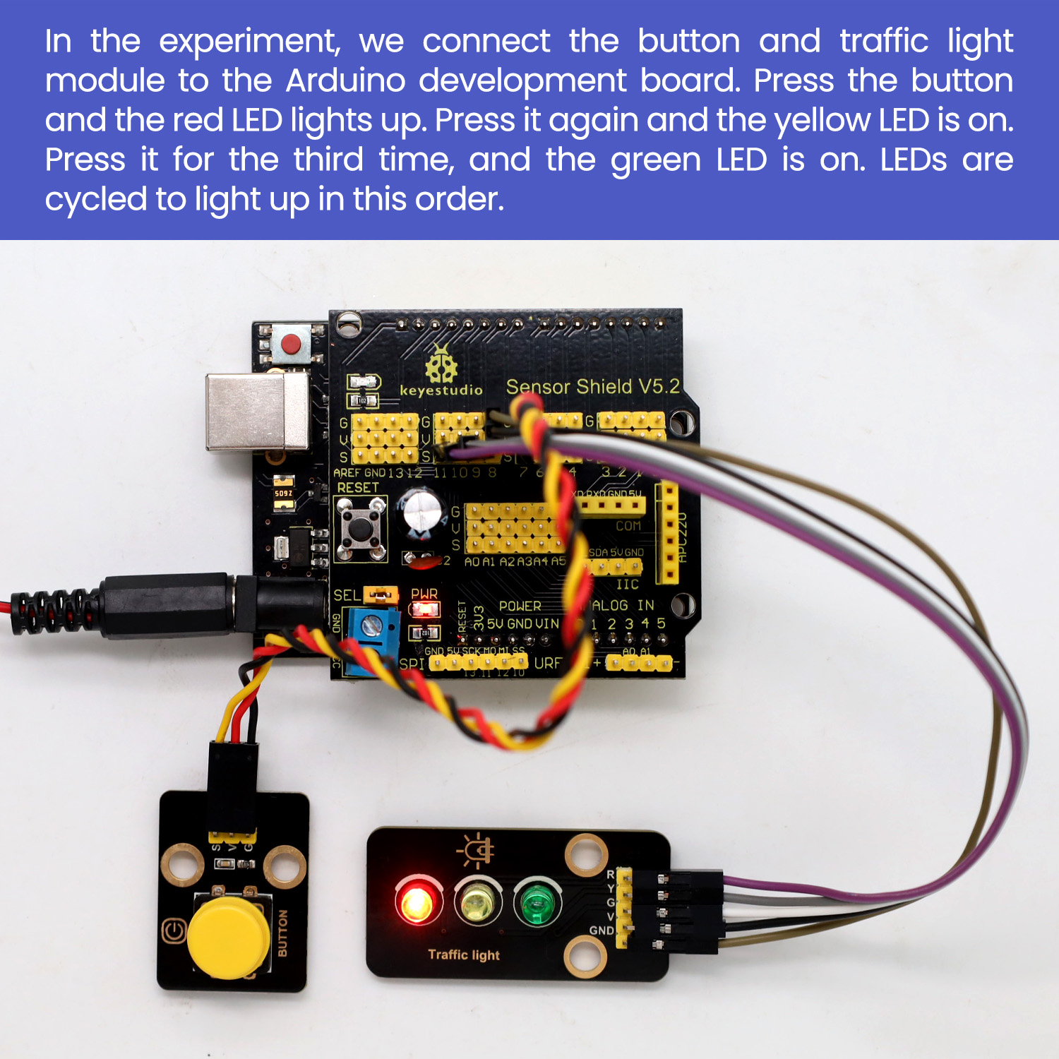 Keyestudio Traffic Light Modul - Arduino Vending Machine Project incelemesi ve fiyatı