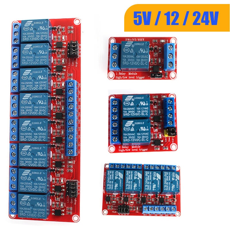 1PCS 5V 12V 24V 1/2/4/8 Channe - Arduino Vending Machine Project incelemesi ve fiyatı
