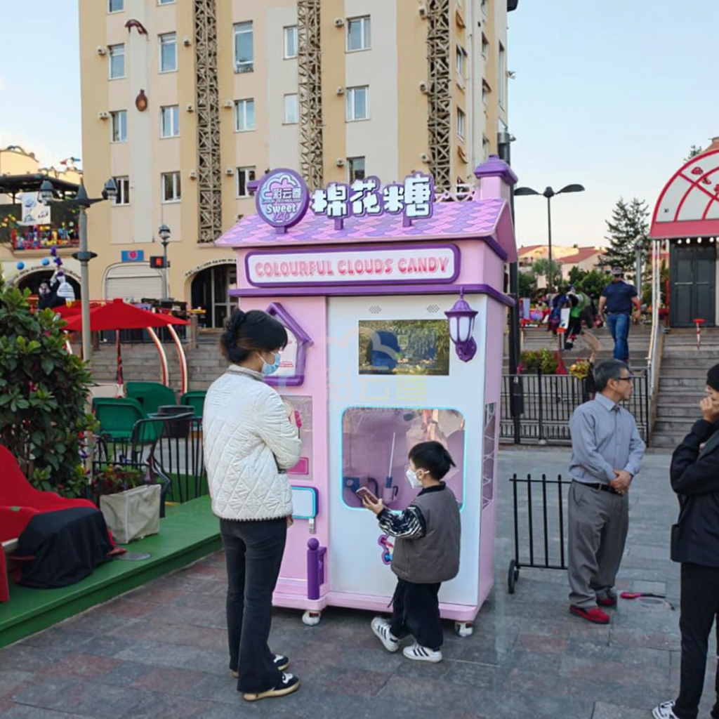 Outdoor Fully Automatic Cotton - Candy Floss Machine incelemesi ve fiyatı