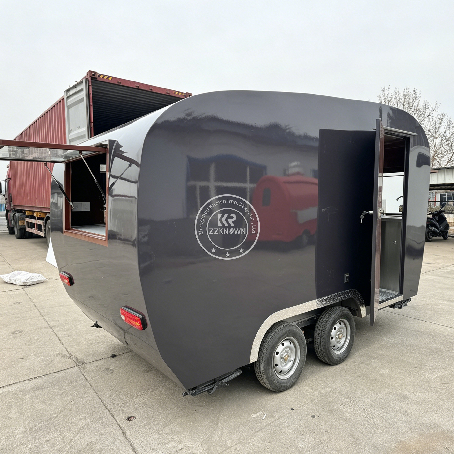 Custom Mobile Concession Food  - Hot Dog Vending Cart incelemesi ve fiyatı