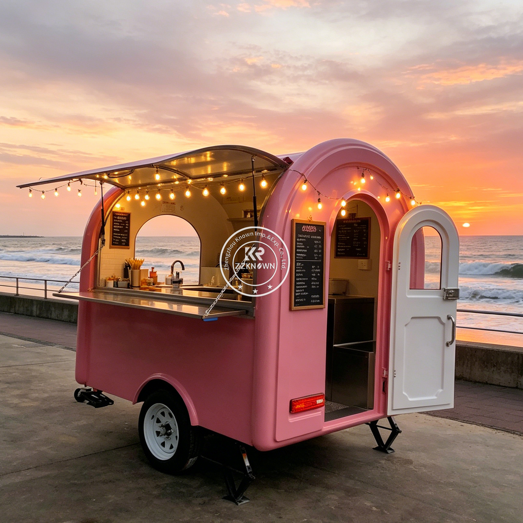 Street Mobile Food Trailer Hot - Hot Dog Vending Cart incelemesi ve fiyatı