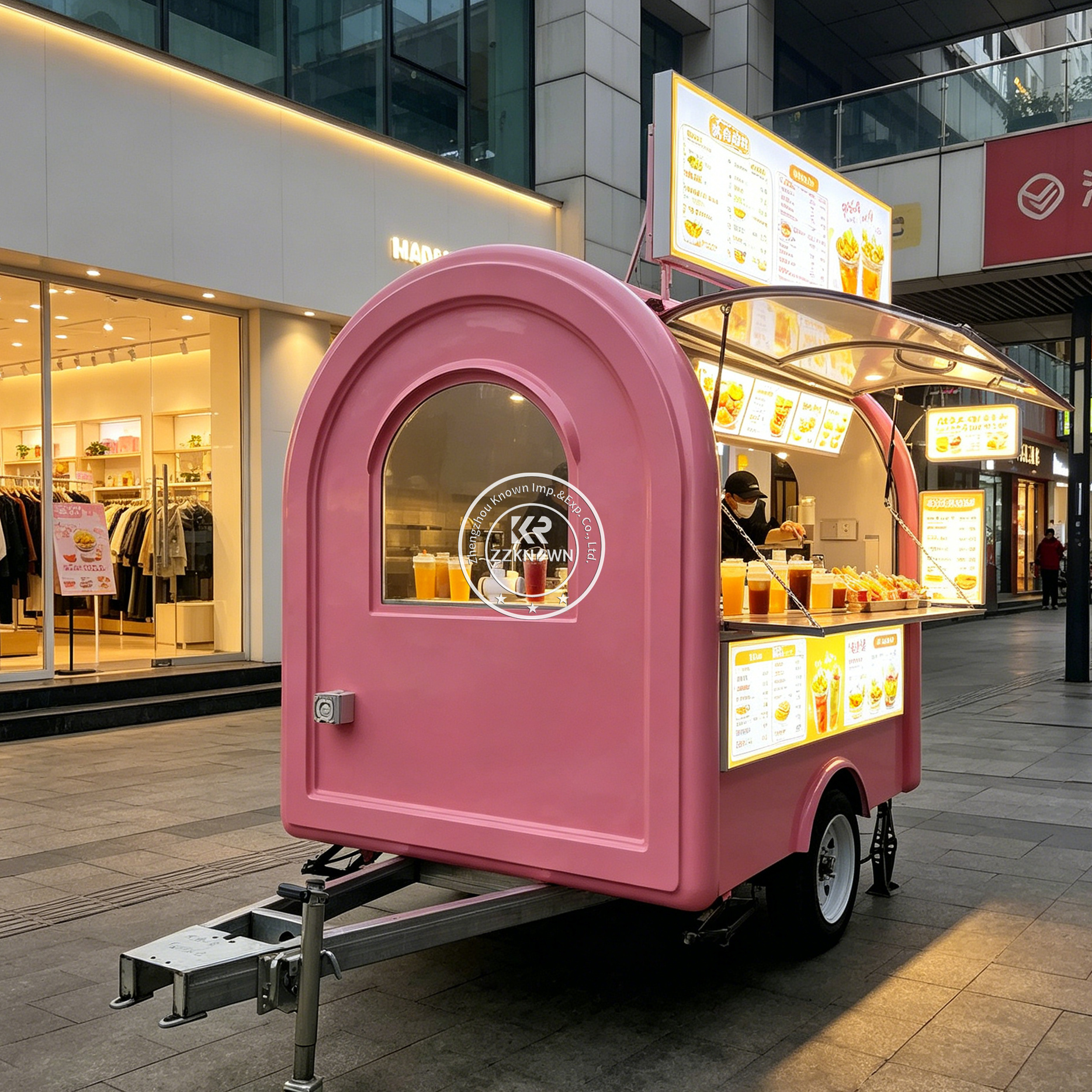 Street Mobile Food Trailer Hot - Hot Dog Vending Cart incelemesi ve fiyatı