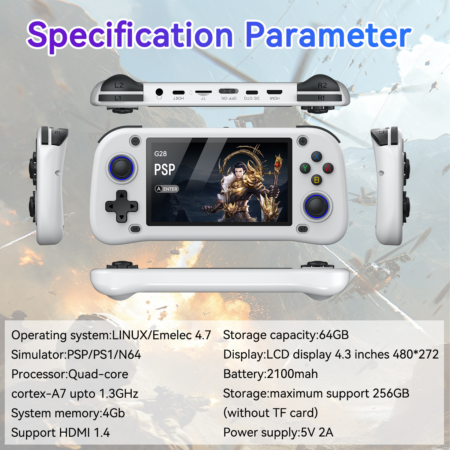 G28 game console 4.3-inch high - Arcade Vibes incelemesi ve fiyatı