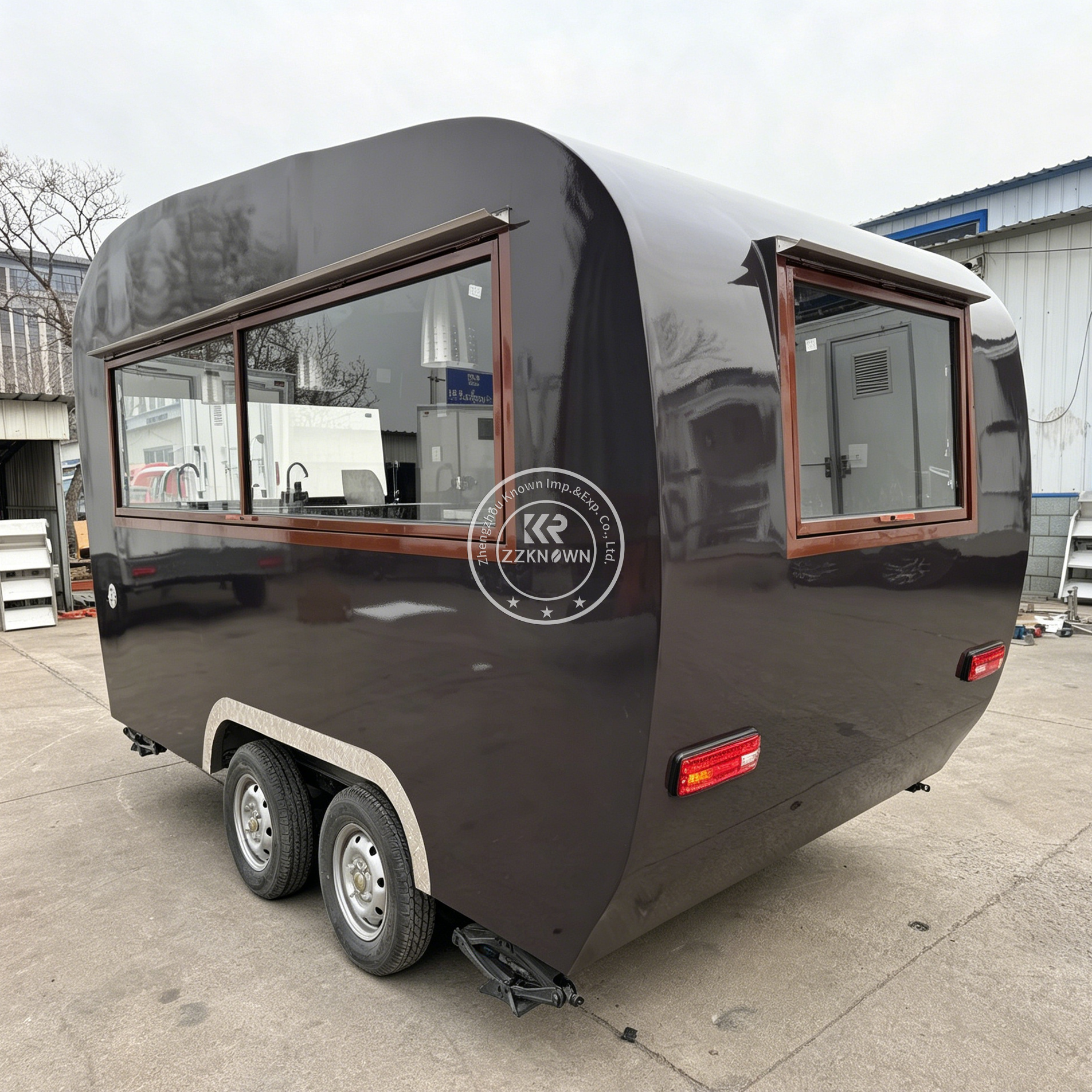 Outdoor Mobile Coffee Bubble T - Hot Dog Vending Cart incelemesi ve fiyatı