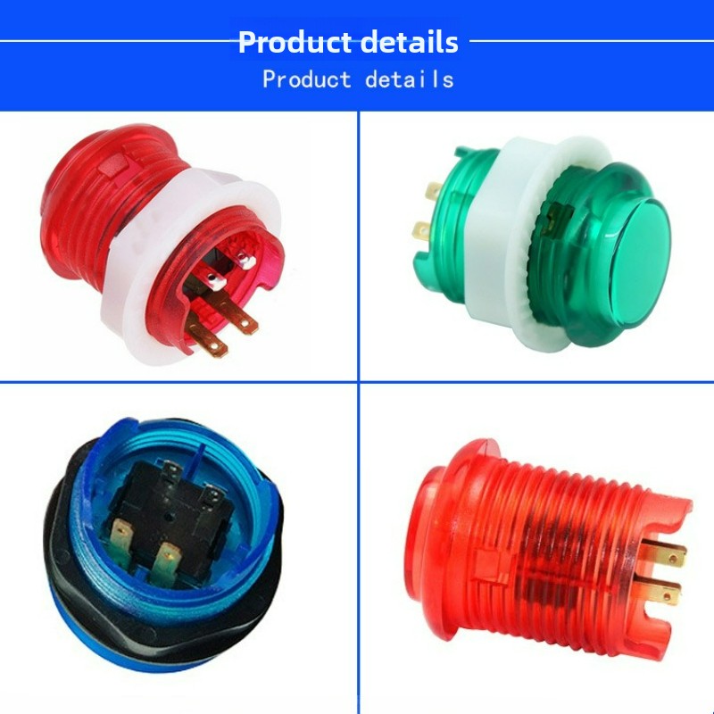 3pcs 24MM Illuminated Push But - Arcade Vibes incelemesi ve fiyatı