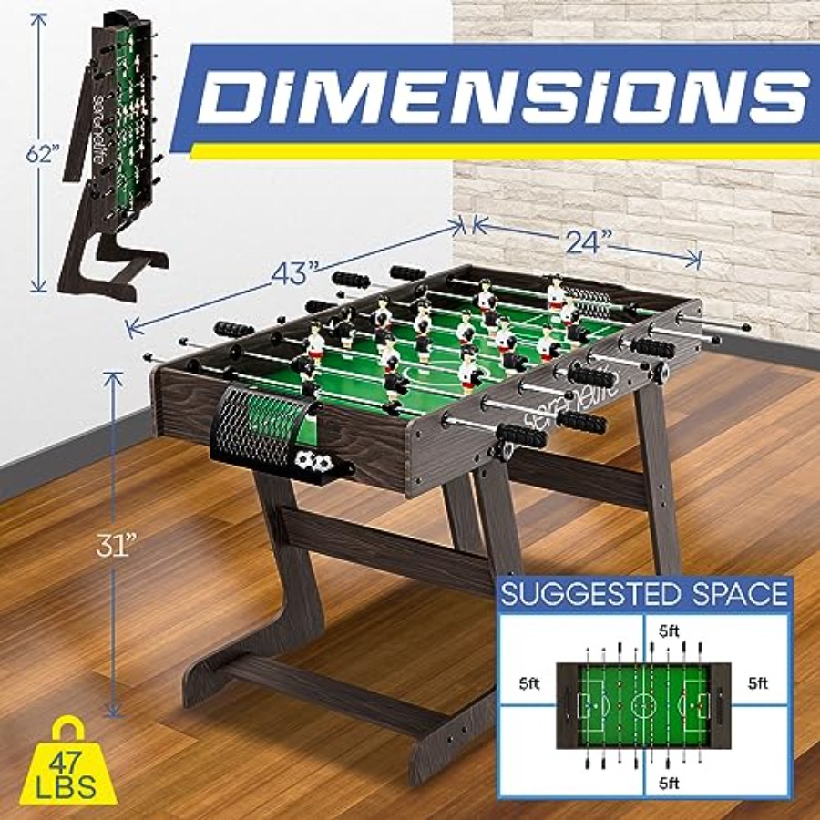 Folding Foosball Table 4' x 2' - Arcade X incelemesi ve fiyatı