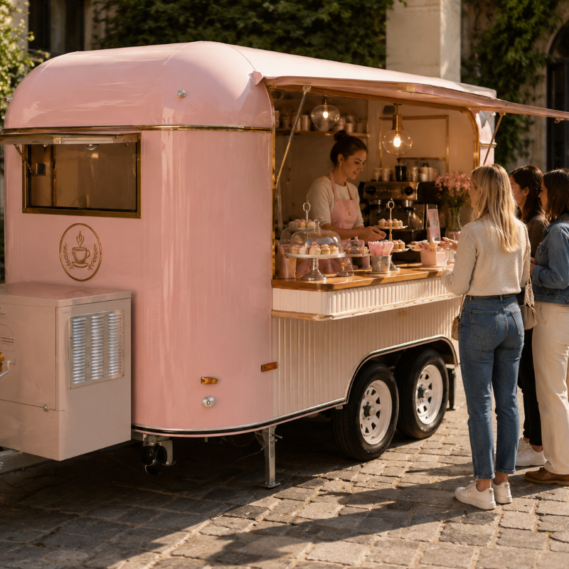Food Cart Mobile Trailer Custo - Hot Dog Vending Cart incelemesi ve fiyatı