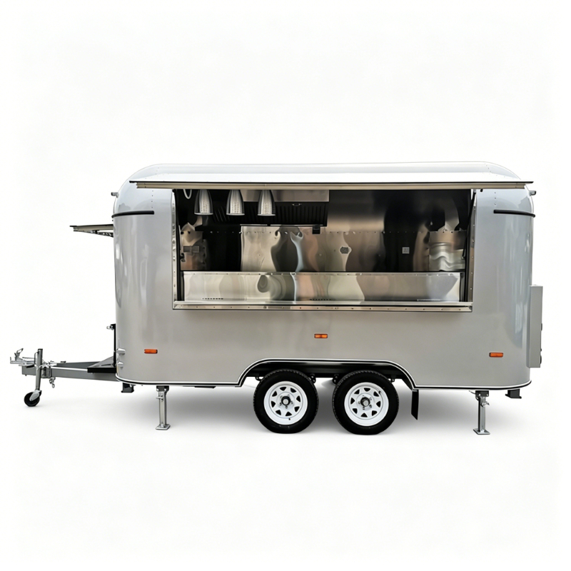 Food Cart Mobile Trailer Custo - Hot Dog Vending Cart incelemesi ve fiyatı