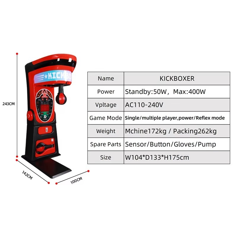 FL Wholesale New Kickboxer Coi - Boxing Machine Arcade incelemesi ve fiyatı