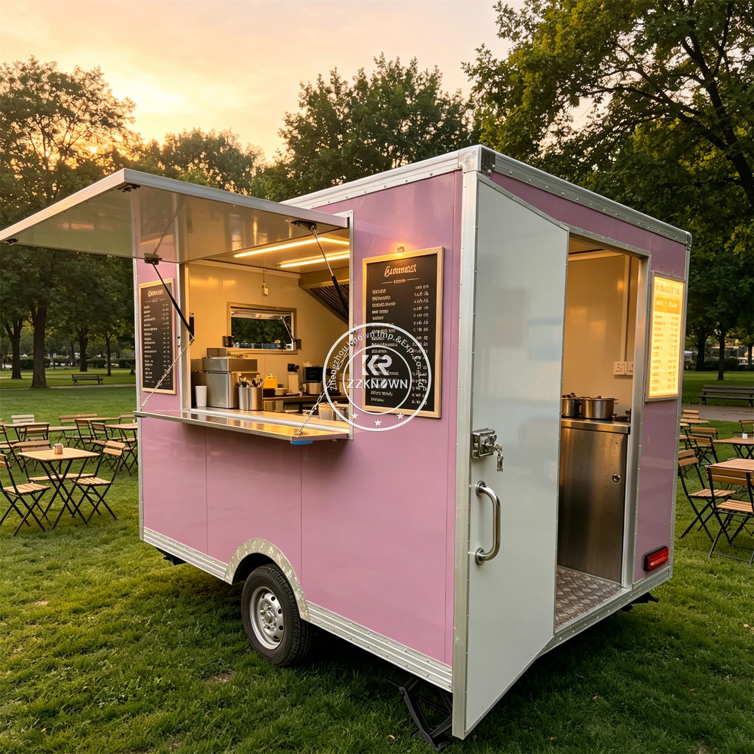 Street Custom Food Trailer Mob - Hot Dog Vending Cart incelemesi ve fiyatı