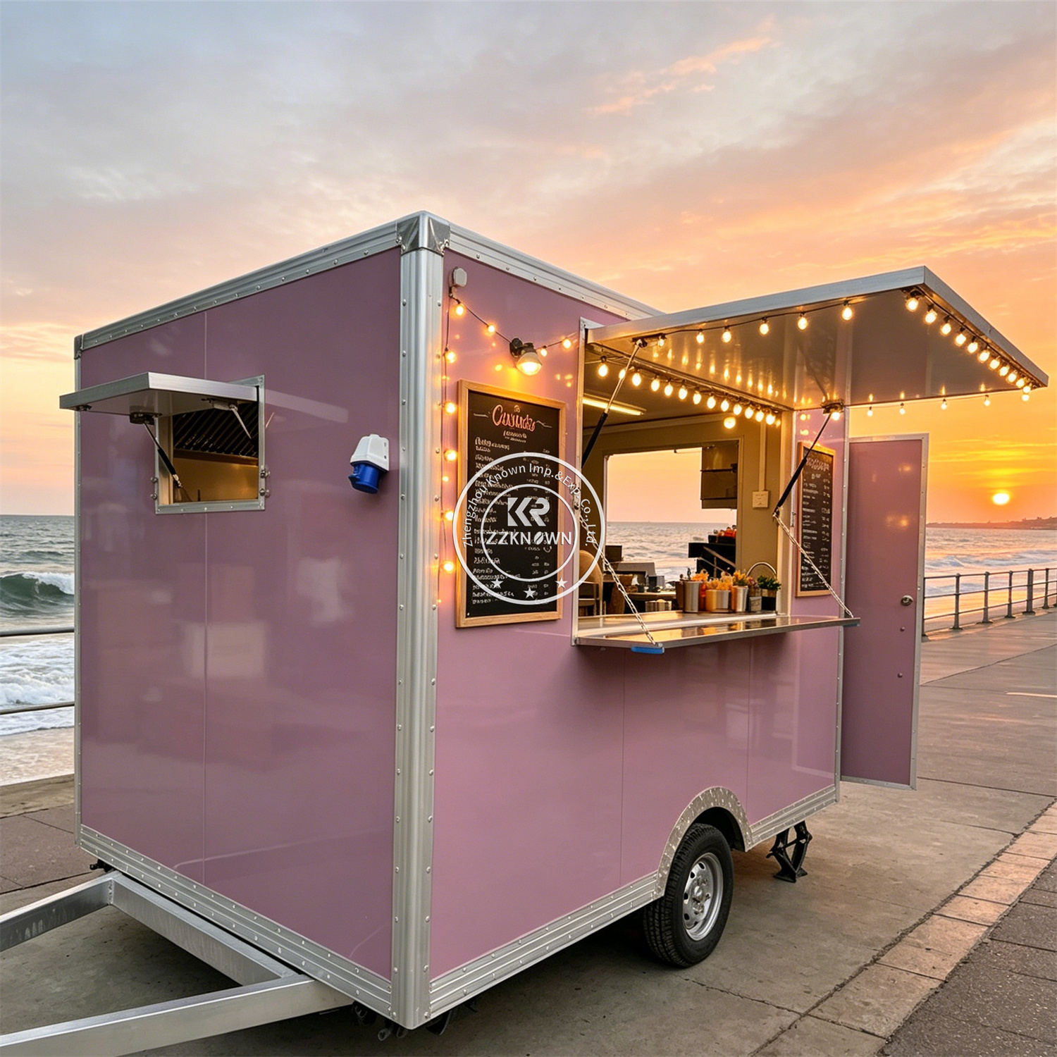 Street Custom Food Trailer Mob - Hot Dog Vending Cart incelemesi ve fiyatı